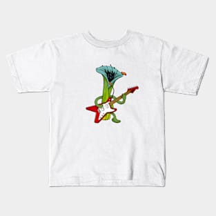 Plant Playing Guitar 2 Kids T-Shirt